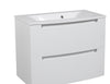 Modern Wall-Mount Bathroom Vanity with Washbasin | Delux Rosewood Collection