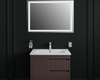 Modern Wall-Mount Bathroom Vanity with Washbasin