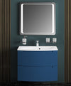 Modern Wall-Mount Bathroom Vanity with Washbasin | Delux Rosewood Collection