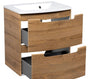 Modern Wall-Mount Bathroom Vanity with Washbasin | Delux Rosewood Collection