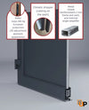 Manux 8111 exterior metal plastic door