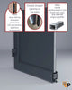 Manux 8111 exterior metal plastic door