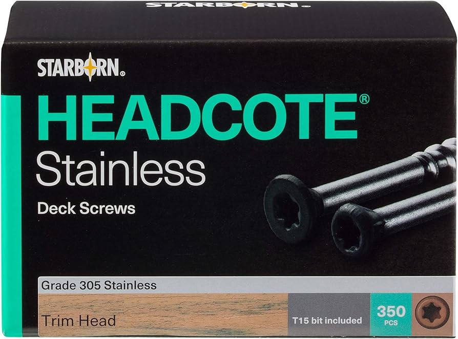 StarBorn HeadCote Stainless Deck Screw – DF Studio NYC