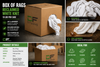 Box of Rags - Reclaimed White Knit (10 lbs per Case)
