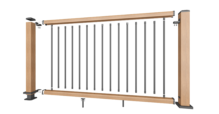 New Tech Wood Composite Deck Railing – DF Studio NYC