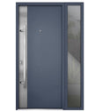 Deux 0729 Exterior Aluminum Door GRAY GRAPHITE