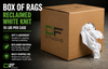 Box of Rags - Reclaimed White Knit (10 lbs per Case)