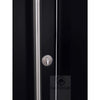 MODERN FRONT STEEL DOOR ARGOS BLACK/WHITE 37 2/5" X 81 1/2" LHI + HARDWARE