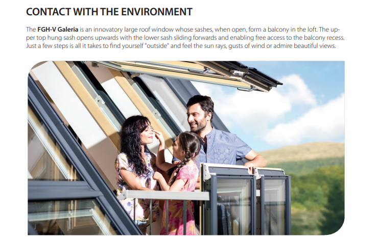 FGH-V Manual Venting Deck-Mounted Skylight Balcony Window w/Laminated ...