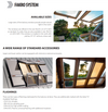 FGH-V Manual Venting Deck-Mounted Skylight Balcony Window w/Laminated Low-E Glazing