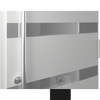 MODERN FRONT STEEL DOOR AURA BROWN/WHITE 37 2/5" X 81 1/2" LHI + HARDWARE