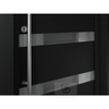 MODERN FRONT STEEL DOOR AURA BLACK/WHITE 37 2/5" X 81 1/2" LHI + HARDWARE