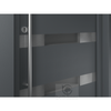 MODERN FRONT STEEL DOOR AURA ANTRACIT/WHITE 37 2/5" X 81 1/2" LHI + HARDWARE