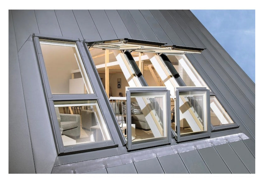 FGH-V Manual Venting Deck-Mounted Skylight Balcony Window w/Laminated ...