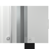 MODERN FRONT STEEL DOOR ZEPHYR ANTRACIT/WHITE 37 2/5" X 81 1/2" LHI + HARDWARE