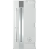 MODERN FRONT STEEL DOOR ZEPHYR ANTRACIT/WHITE 37 2/5" X 81 1/2" LHI + HARDWARE