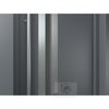 MODERN FRONT STEEL DOOR ZEPHYR ANTRACIT/WHITE 37 2/5" X 81 1/2" LHI + HARDWARE